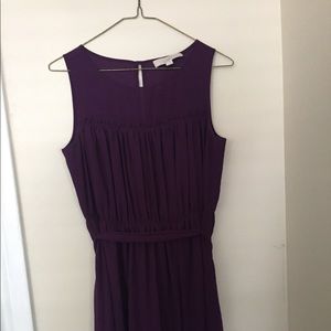 LOFT Plum cocktail dress, knee length, size 2